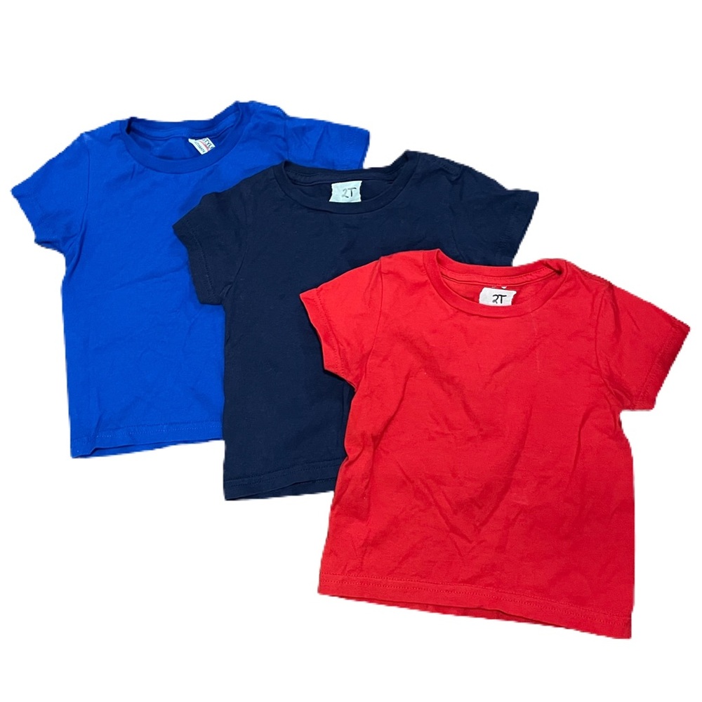 Blue, Navy, Red Size 2T T-shirts